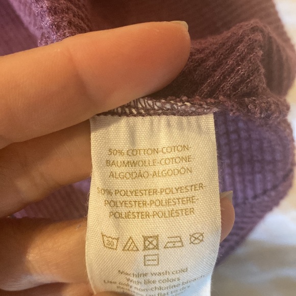 We the free waffle thermal swing top long sleeve purple XL - Picture 5 of 8